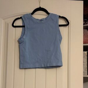 Moa Moa Light Blue Crop Top